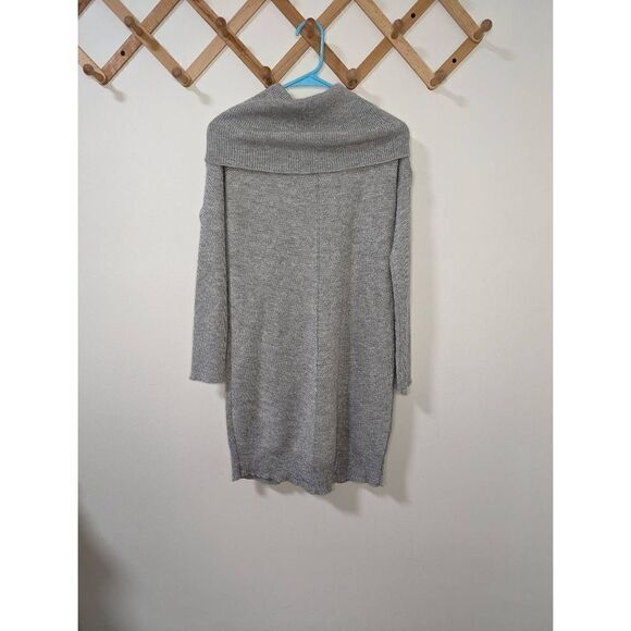 Lulus Tea Reader Light Grey Sweater Dress - Size M - Picture 6 of 7
